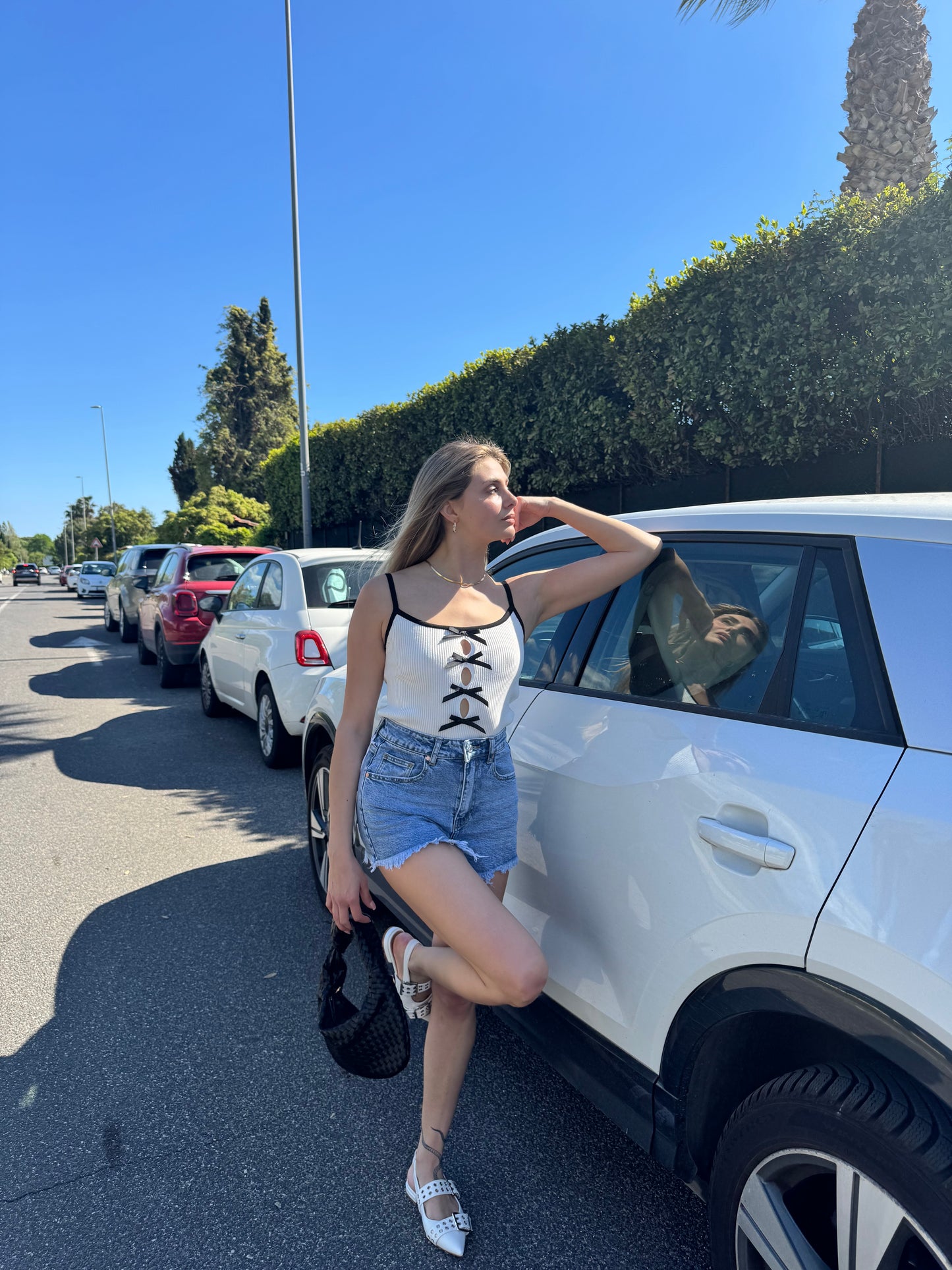 Canottiera Aurora bianca